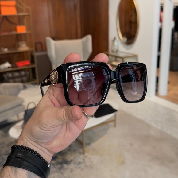 Gucci GG3727 Black Diamantissima Horsebit Oversized Square Sunglasses - Picture 10 of 12